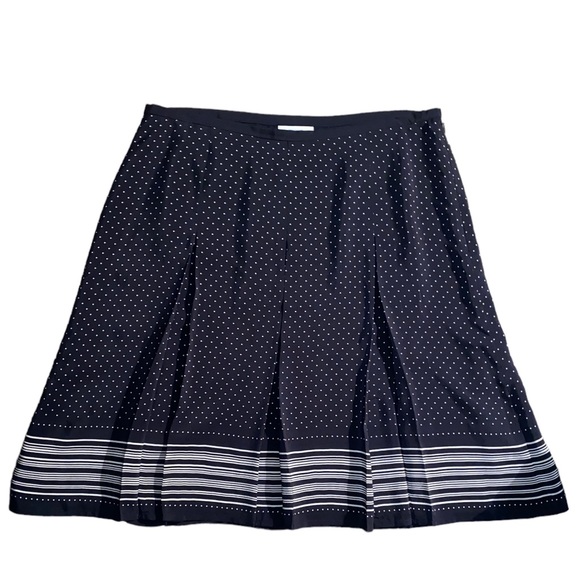 Ann Taylor Loft Black Silk Skirt Size 6 - Picture 3 of 8